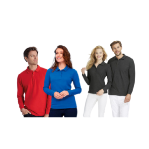 POLO PIQUE MANGA LARGA Y MANGA CORTA PARA HOMBRE Y MUJER