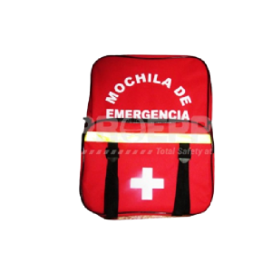 MOCHILA DE EMERGENCIA ECONÓMICO ROJO